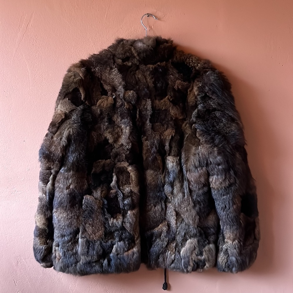 Brown and Tan Fur Coat